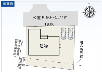 【区画図】 | 掛川市大坂 新築一戸建て | 区画図です