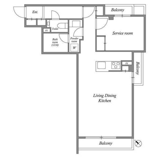 【間取り】 | ACP Residence 新江古田 | 室内洗濯機置場