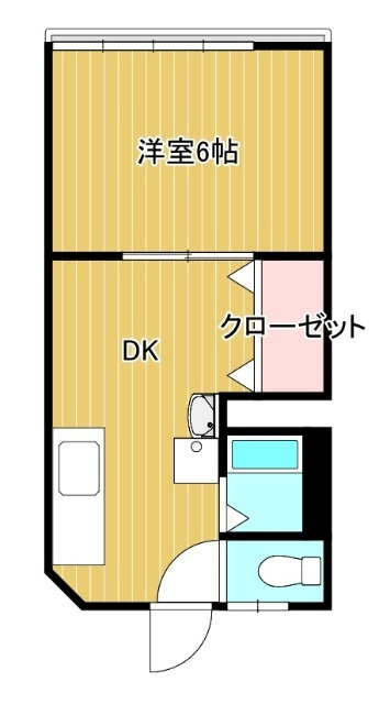ルーベンヌ赤崎Aの間取り