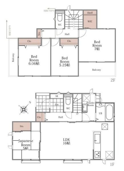 生駒市萩の台 Ｋ号棟 ／新築一戸建の間取り