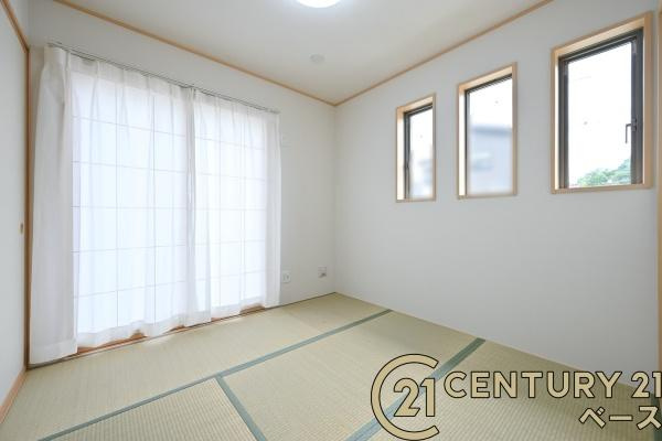 生駒市萩の台 Ｋ号棟 ／新築一戸建の和室|■現地撮影写真■客間としても活躍しそうな和室です！