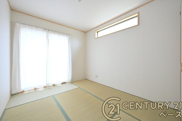 生駒市萩の台 Ｌ号棟 ／新築一戸建の和室|■現地撮影写真■客間としても活躍しそうな和室です！