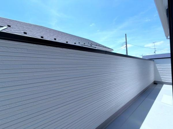 横浜市都筑区東山田４丁目の新築一戸建のバルコニー