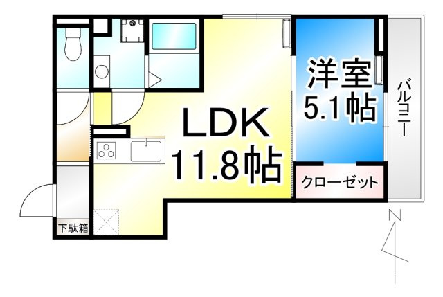 トリシア居町の間取り