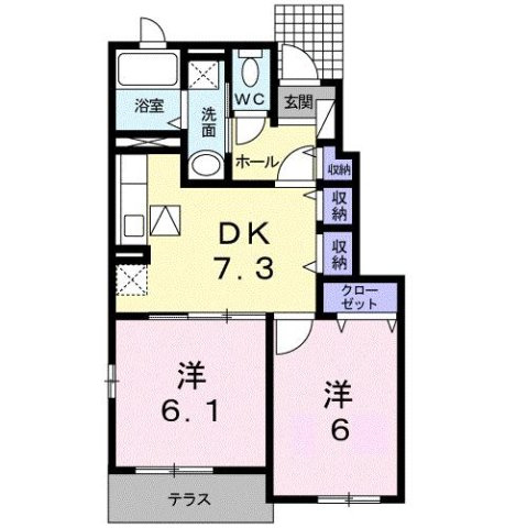 ＮＭＯＮ　Ｆの間取り
