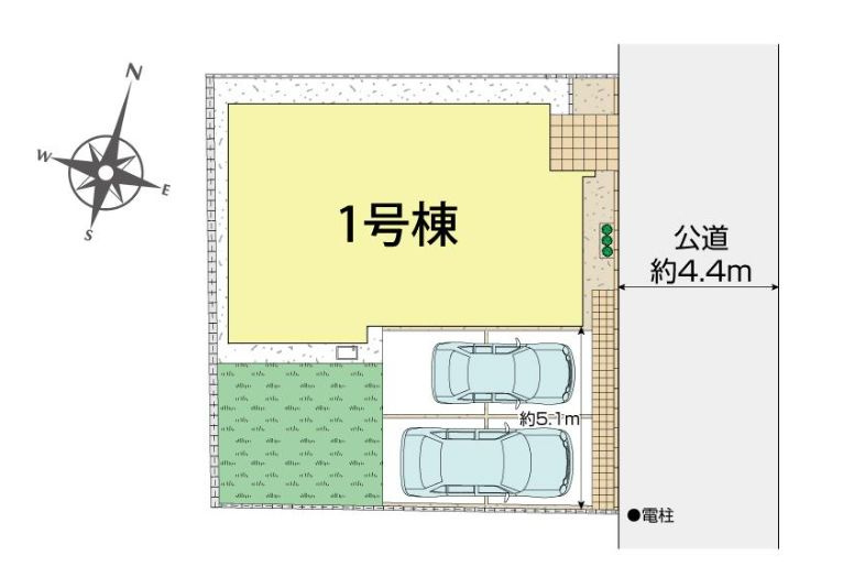 旭区白根7丁目新築戸建て　1号棟の区画図|区画図「旭区白根7丁目新築戸建て　1号棟」