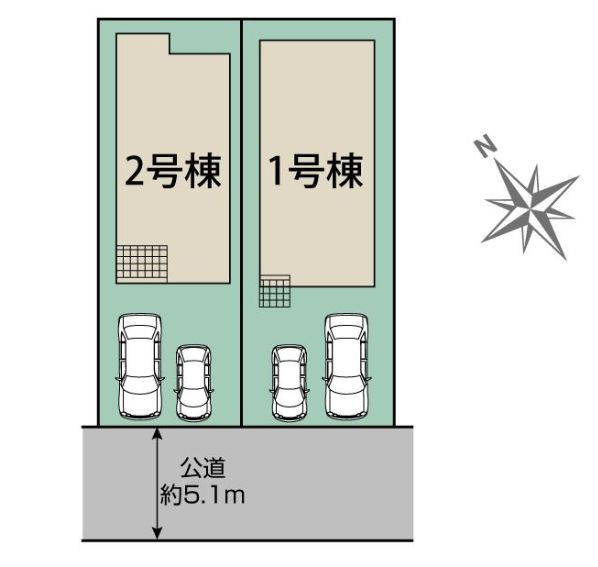 南区中里4丁目新築戸建て　2号棟の区画図|区画図「南区中里4丁目新築戸建て」