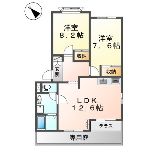 フォートヴィラⅡの間取り