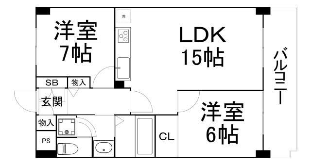 【間取り】 | ハイツ森ノ宮