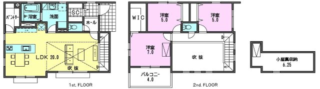 【横浜市保土ケ谷区法泉2丁目3-21新築戸建て】★仲介手数料無料★（初音ヶ丘小学校・橘中学校）の間取り