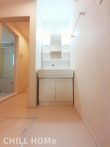 カッツェ＆ラッテ　Ⅰの洗面所|当社、チルホームのHPもご覧ください(^^)/物件情報多数♪