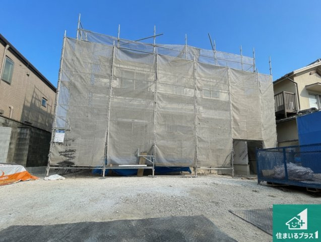 ★宇治市羽拍子町　第3期　新築一戸建ての外観|周辺は落ち着いた街並みの住宅地！子育てがしやすい住環境です！まだ未完成ですが、現地でしかわからない事もございます。是非一度ご覧ください。