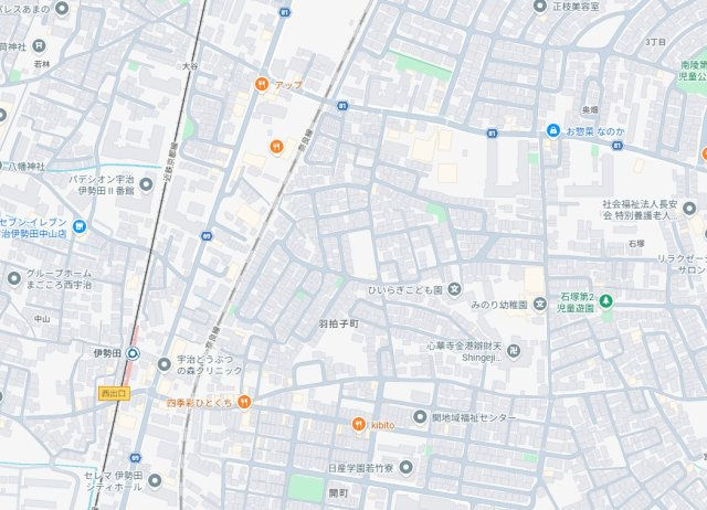 ★宇治市羽拍子町　第3期　新築一戸建ての地図