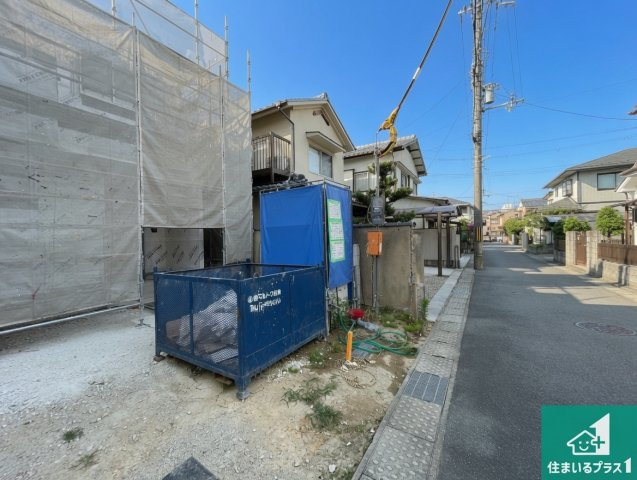 ★宇治市羽拍子町　第3期　新築一戸建ての前面道路含む現地写真|現在建築中！落ち着いた街並みで新生活を始めることが出来そう！周辺の物件も併せてご紹介させて頂きます！