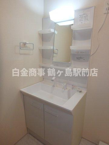 リーブルファイン北坂戸駅前の独立洗面台