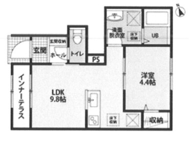リーブルファイン北坂戸駅前の間取り