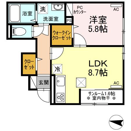 アマネセルⅡの間取り
