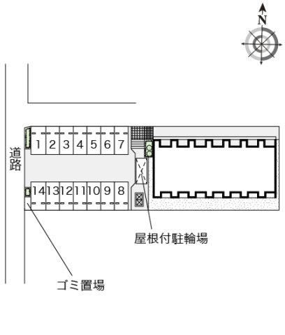 レオネクストフローラ上ノ台のその他|配置図です。