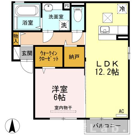 アリーバサル野田Ⅰの間取り