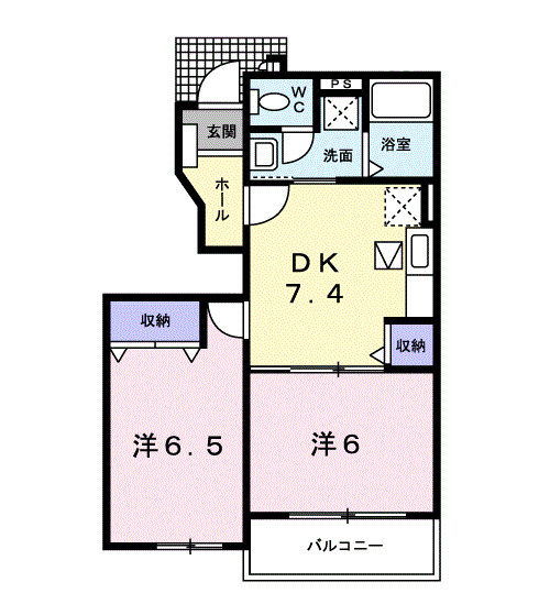 パティオⅡの間取り