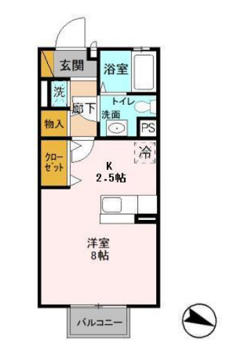 プレジールⅡの間取り