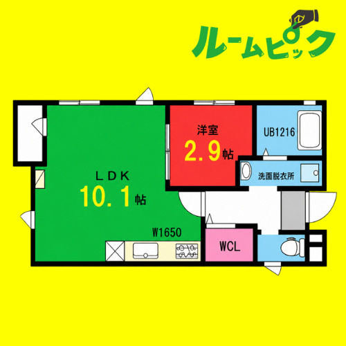 金山BASE　名古屋市賃貸　仲介手数料無料の間取り