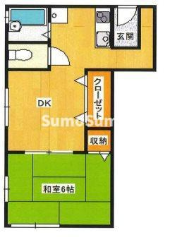 谷岡マンションの間取り