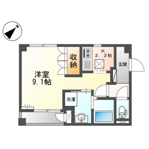 サンプレスA棟の間取り