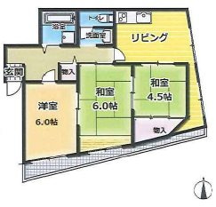 鯉川マンションの間取り