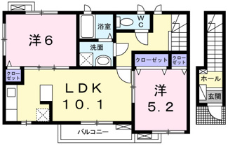 【間取り】 | ポーシェガーデン６