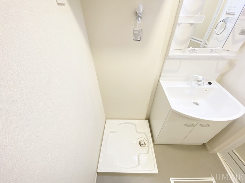 礎レジデンス小岩の設備|洗濯機置き場です☆