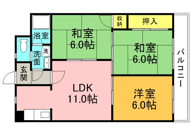 【間取り】 | サンヴェール新池