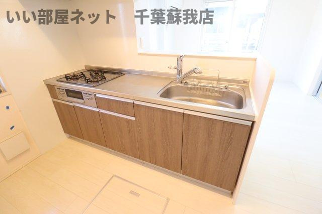 GrandBonheurのキッチン|コンパクトなキッチンで掃除もラクラク