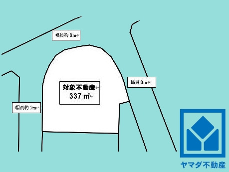 西宮市名塩美山の土地図