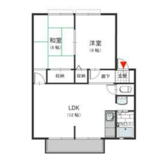 【間取り】 | メゾンクレール | ※反転タイプのお部屋