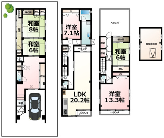 【間取り】 | 長等２丁目