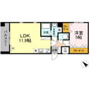 【間取り】 | 1LDKの間取りです！