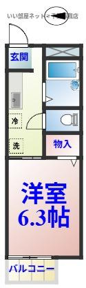 ハイツ朋英Bの間取り|ひと味違う？不動産屋のイメージを変えたい！『いい部屋ネット千葉蘇我店』へ是非お越しください♪