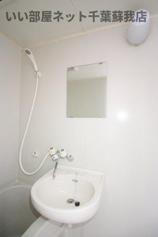 ハイツ朋英Bの洗面所|使いやすい洗面所です