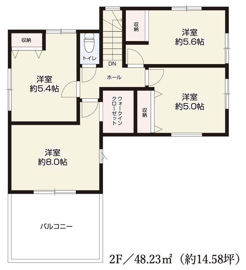 【仲介手数料無料】狭山市中新田１期全１棟　狭山市の新築住宅なら西武ハウジングの間取り