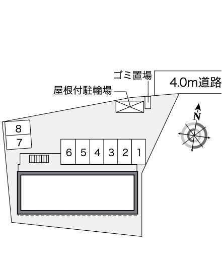レオパレスヴィルヌーブの区画図