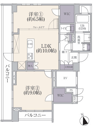 アデッソ新宿若松町の間取り