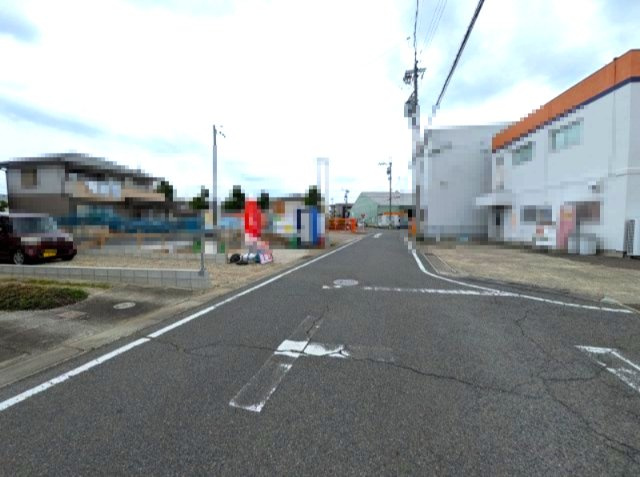小牧市小木2丁目　新築戸建　2号棟の前面道路含む現地写真|前面道路含む現地写真です