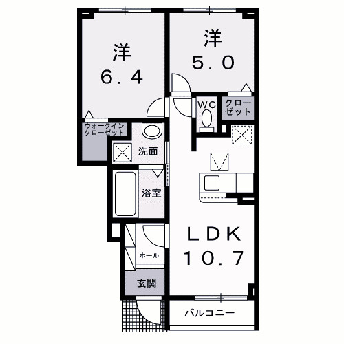 【間取り】 | プレッソ高崎Ｆ