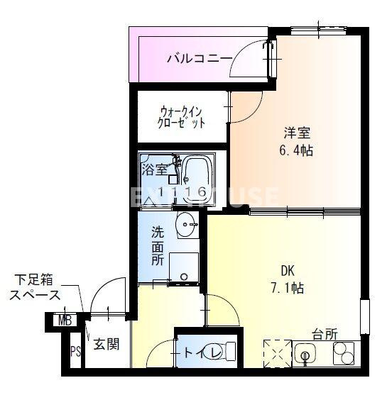 フジパレス住吉長居Ⅴ番館の間取り