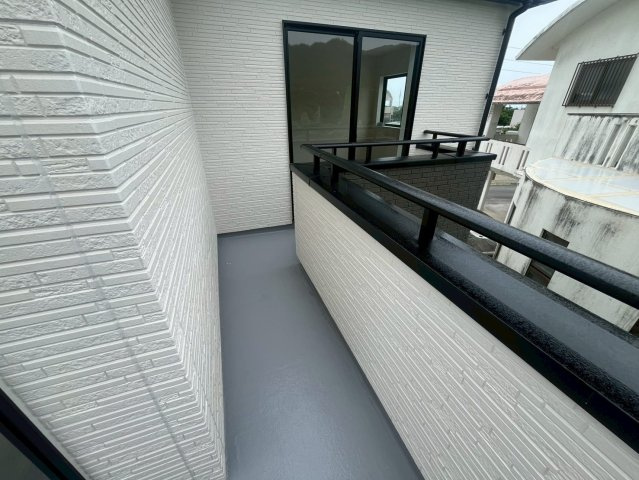 南城市知念安座真3期　新築戸建て　3号棟のバルコニー