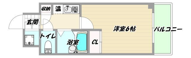 大阪市淀川区西中島１丁目の賃貸マンションの間取り