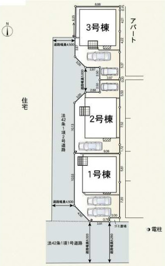 海老名市今里　第8の区画図