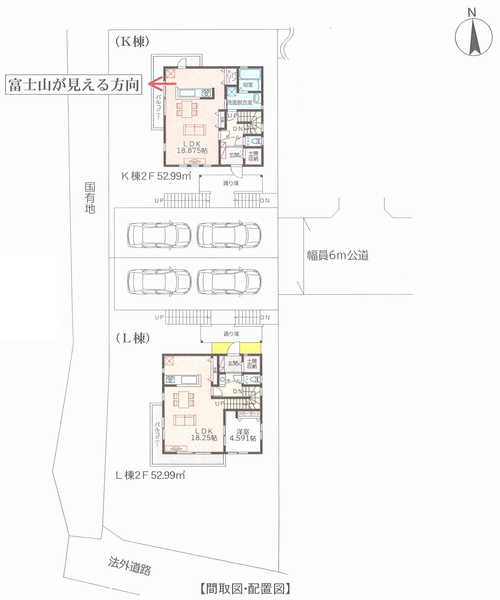 藤沢市西富第3期　新築戸建全2棟　L棟の区画図