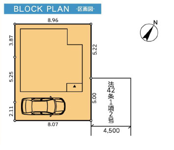 藤沢市稲荷1丁目　中古戸建　の区画図